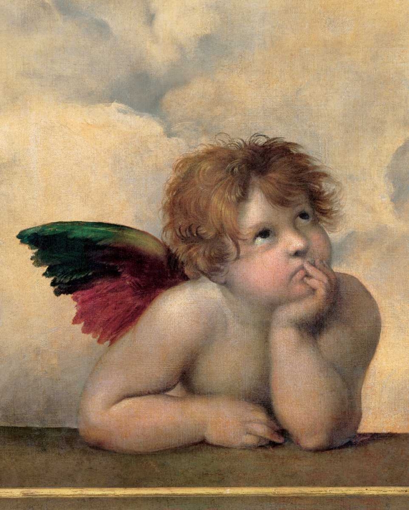 Angelo I - Madonna Sistina art print by Raffaello Sanzio for $57.95 CAD