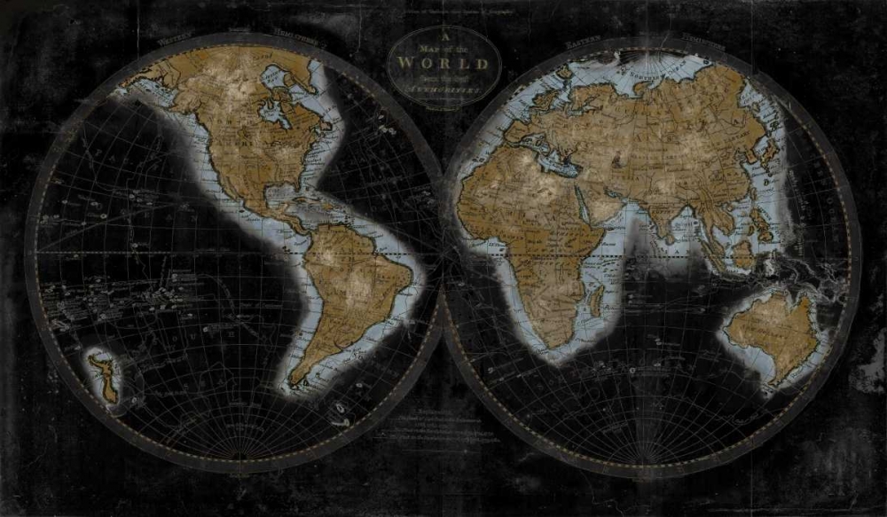 The World In Gold art print by Russell Brennan for $57.95 CAD