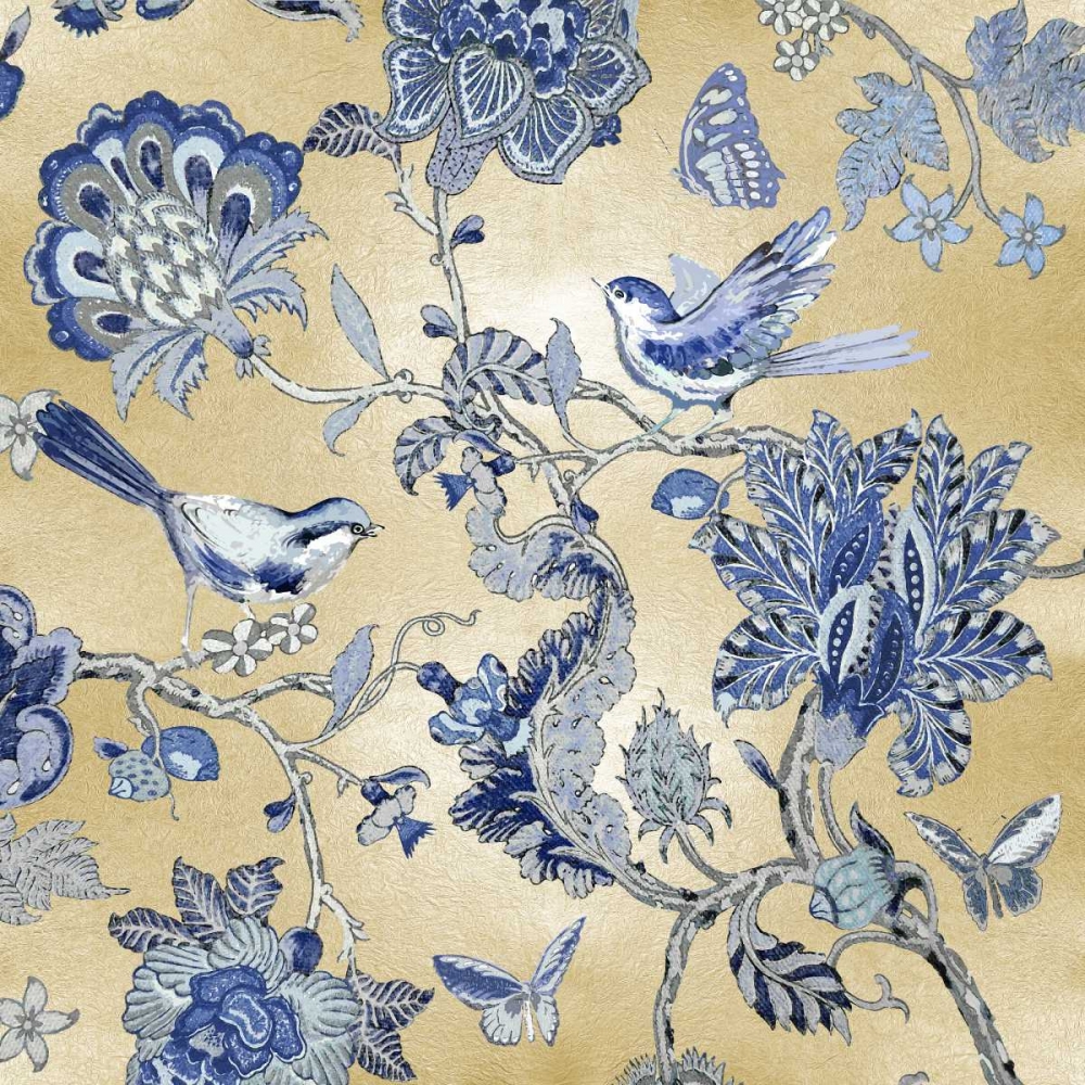 Passing Thru - Golden Indigo I art print by Renee Campbell for $57.95 CAD