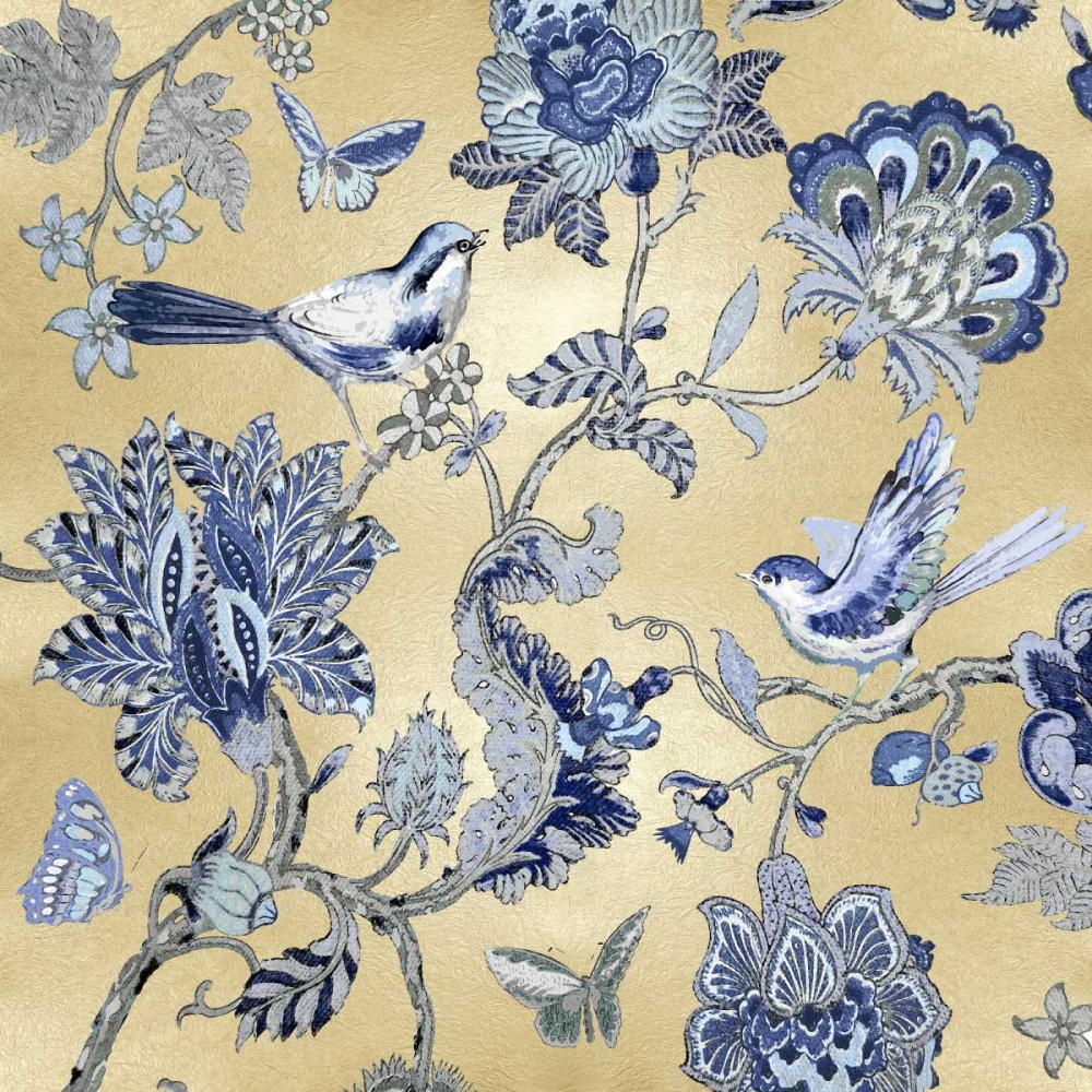 Passing Thru - Golden Indigo I art print by Renee Campbell for $57.95 CAD