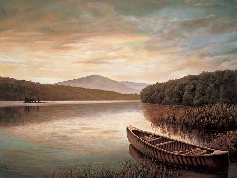 Reflections on the lake II art print by Richard Dunahay for $57.95 CAD