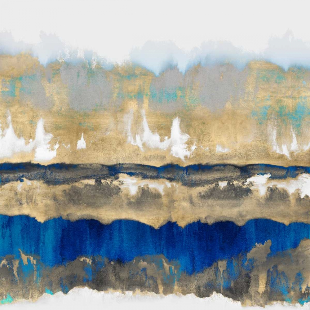 Gradations in Blue and Gold art print by Rachel Springer for $57.95 CAD