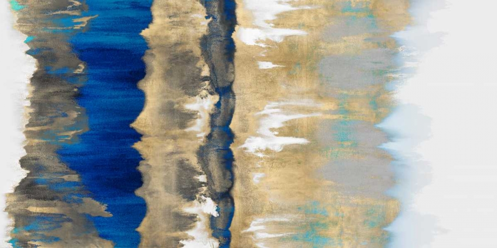 Resonate in Gold and Blue art print by Rachel Springer for $57.95 CAD