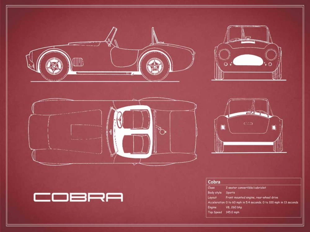 Cobra-Maroon art print by Mark Rogan for $57.95 CAD