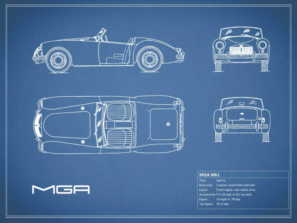 MGM GA-Blue art print by Mark Rogan for $57.95 CAD