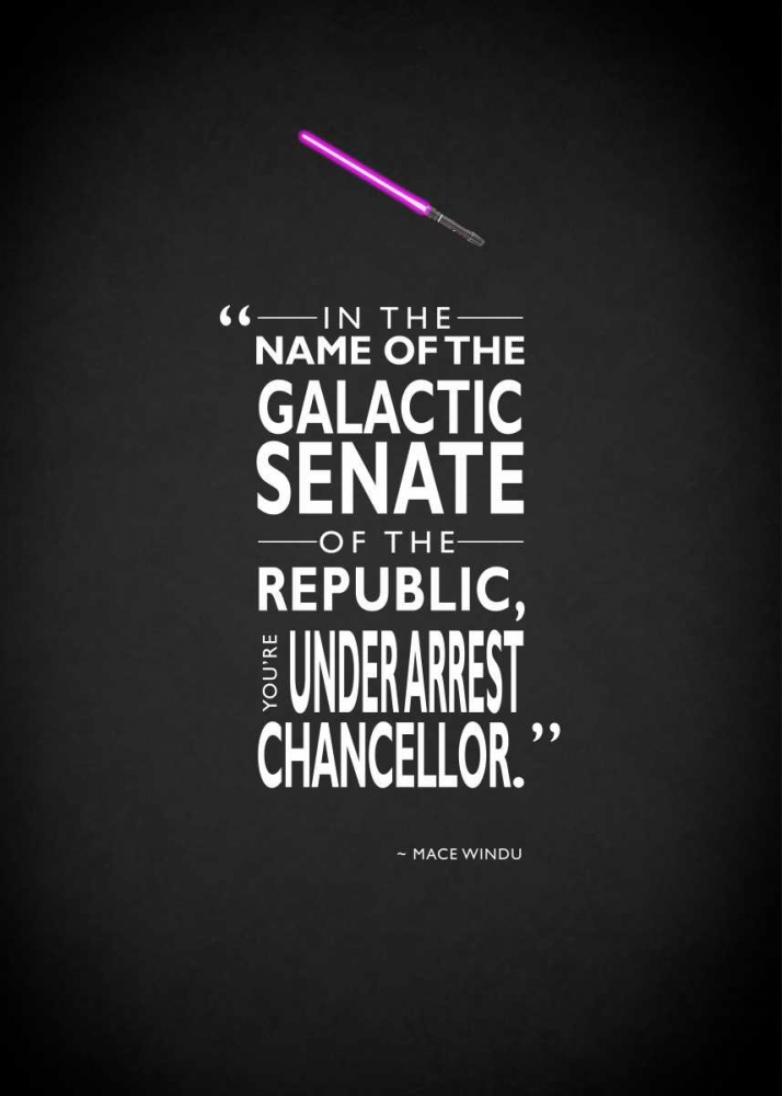 Mace-Windu Under-Arrest art print by Mark Rogan for $57.95 CAD