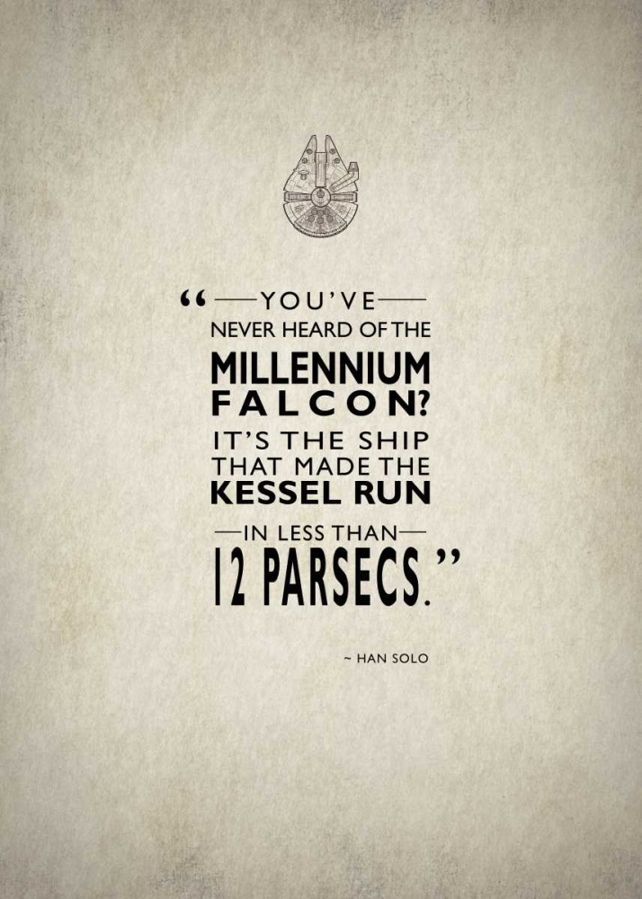 Millennium Falcon art print by Mark Rogan for $57.95 CAD
