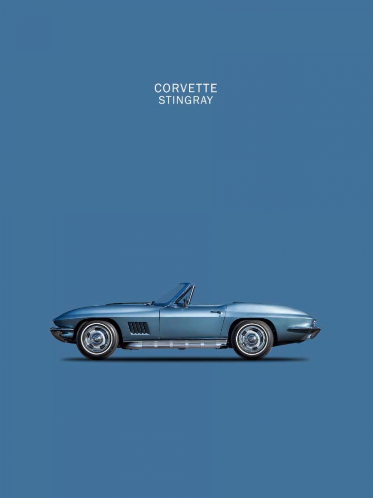 Corvette Stingray 1967 Blue art print by Mark Rogan for $57.95 CAD