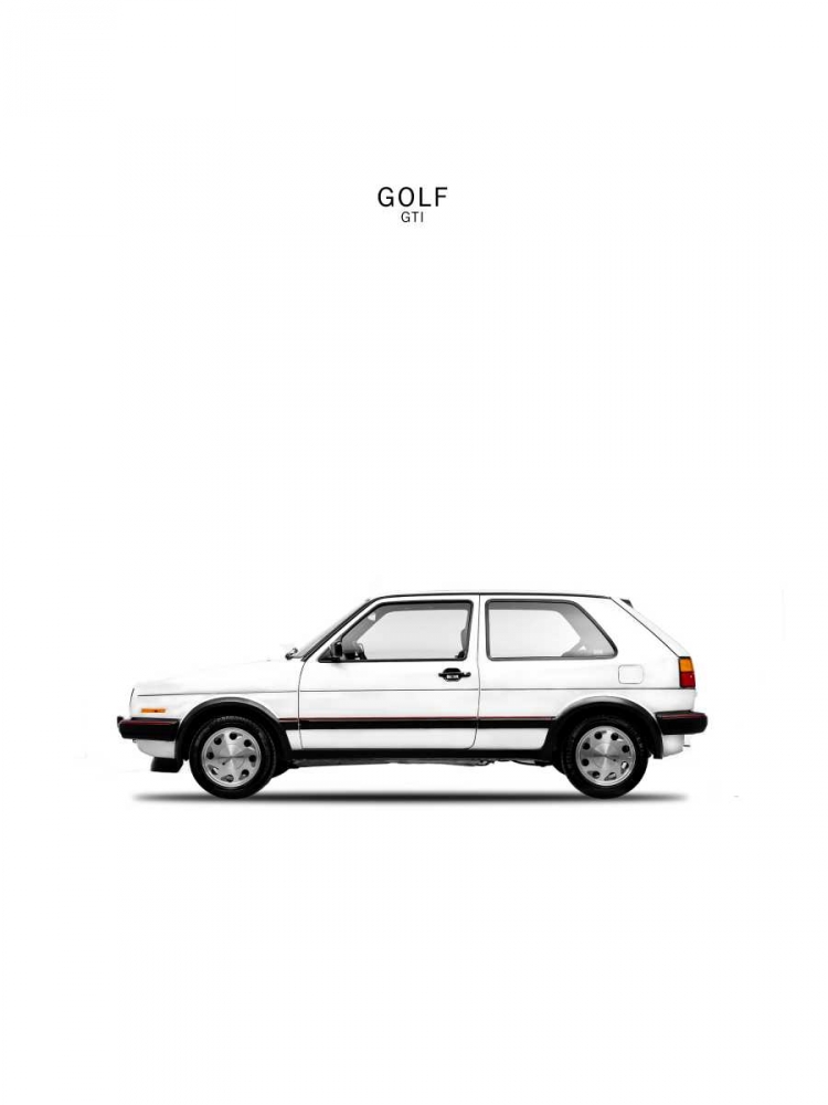 Golf GTI Mk2 White art print by Mark Rogan for $57.95 CAD