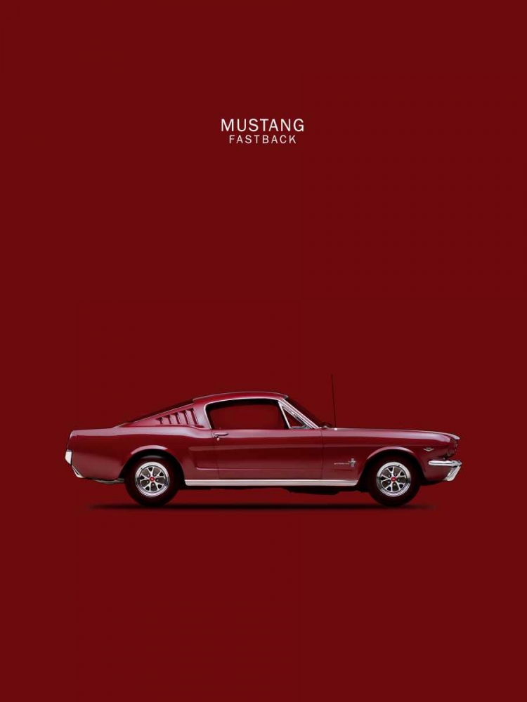 Mustang Fastback 65 art print by Mark Rogan for $57.95 CAD