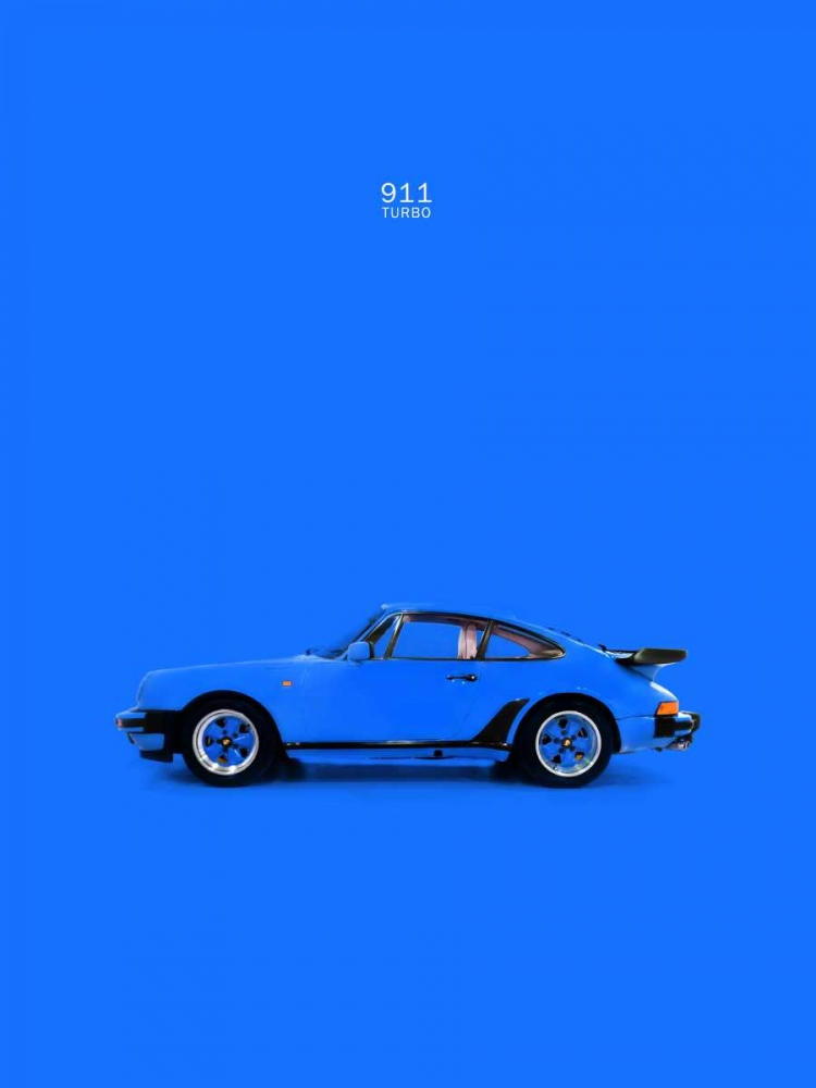 Porsche 911 Turbo Blue art print by Mark Rogan for $57.95 CAD