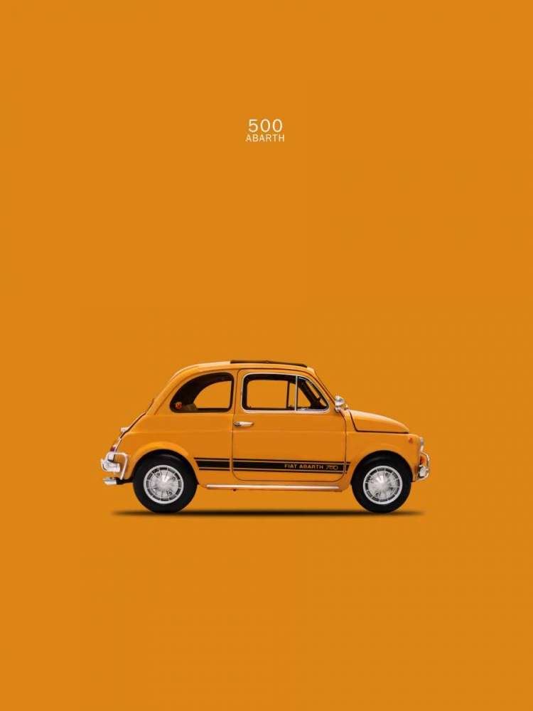 Fiat 500 Abarth 1969 art print by Mark Rogan for $57.95 CAD