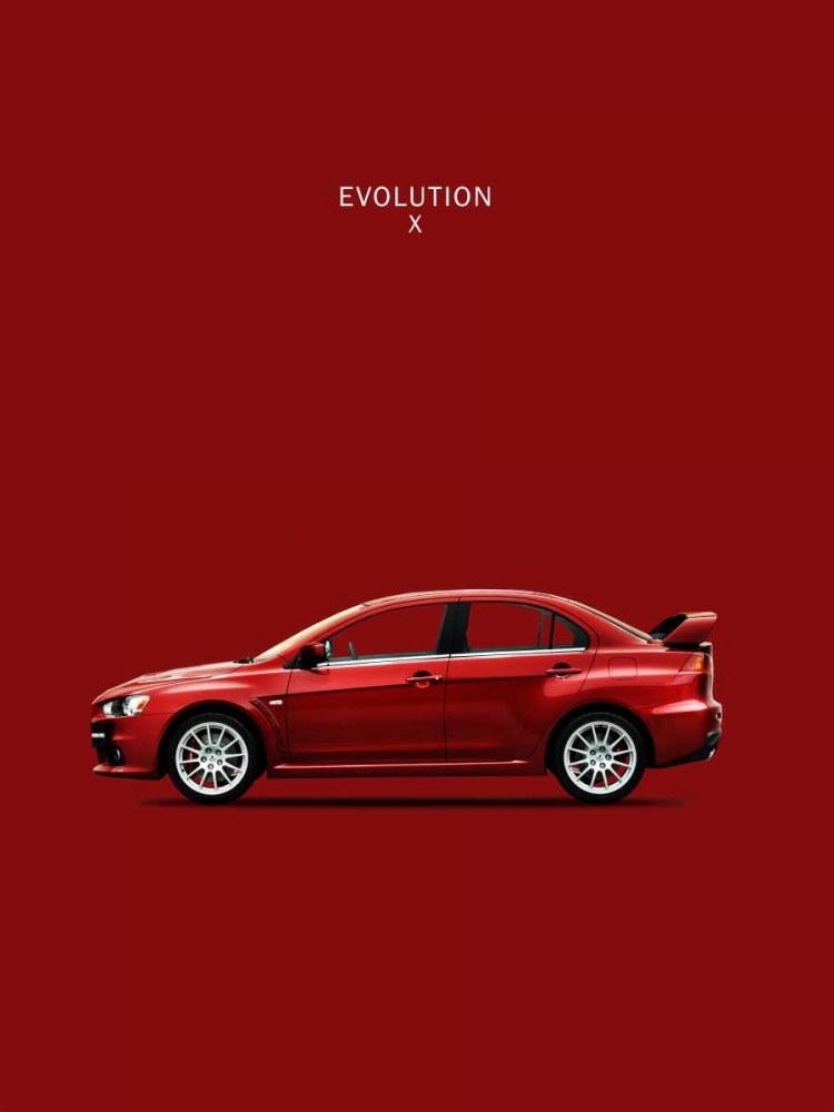Mitsubishi Lancer Evolution X art print by Mark Rogan for $57.95 CAD