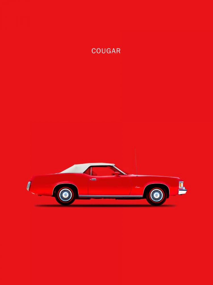 Mercury Cougar 1973 art print by Mark Rogan for $57.95 CAD