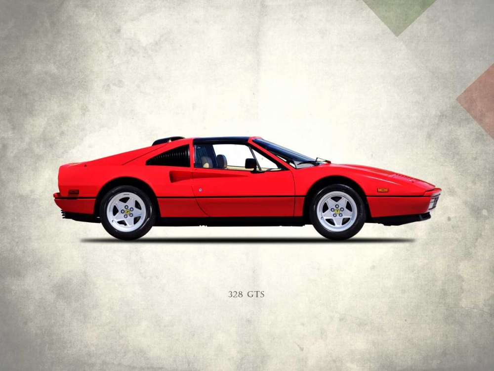 Ferrari 328GTS 1987 art print by Mark Rogan for $57.95 CAD