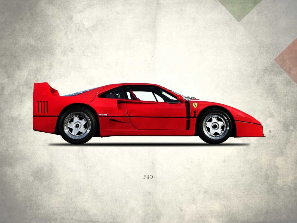 Ferrari F40 Berlinette 1992 art print by Mark Rogan for $57.95 CAD
