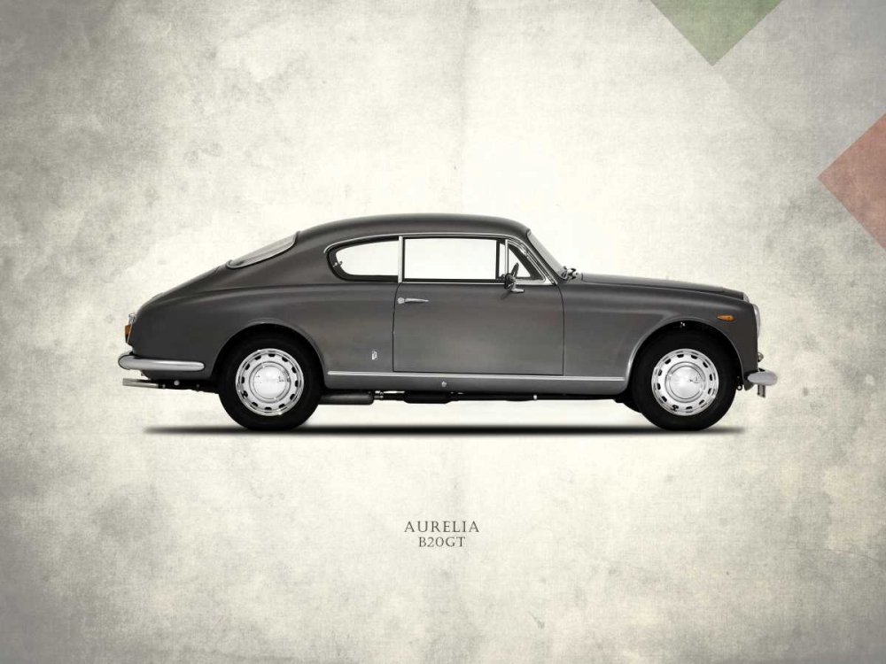 Lancia Aurelia-B20GT 1958 art print by Mark Rogan for $57.95 CAD