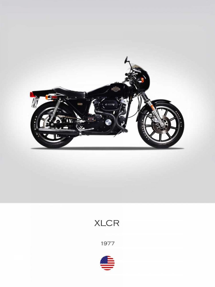 Harley Davidson XLCR 1977 art print by Mark Rogan for $57.95 CAD