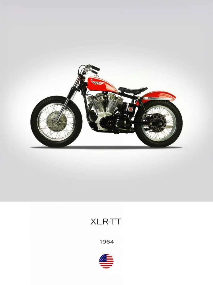 Harley Davidson XLR TT 1964 art print by Mark Rogan for $57.95 CAD