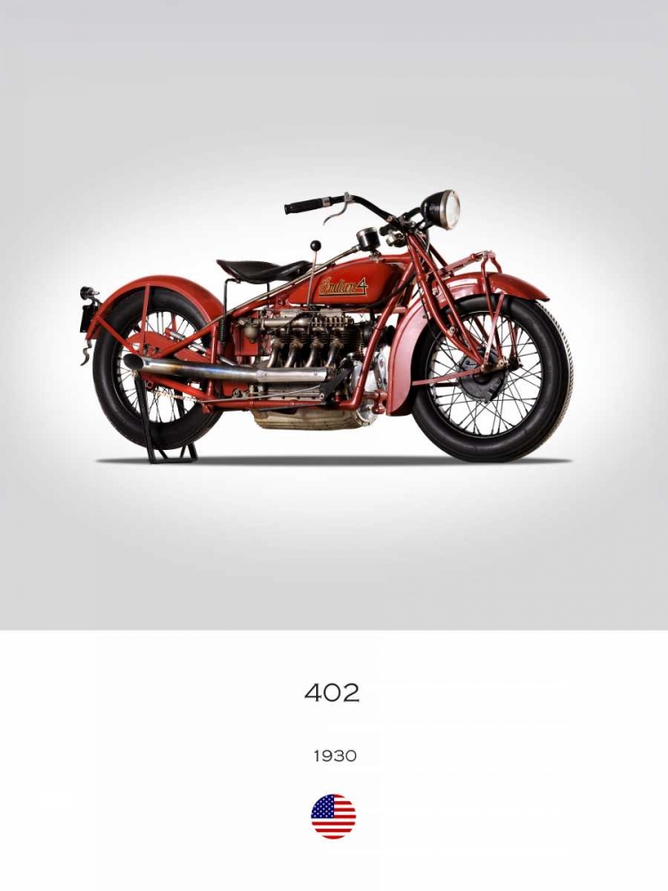 Indian 402 1930 art print by Mark Rogan for $57.95 CAD