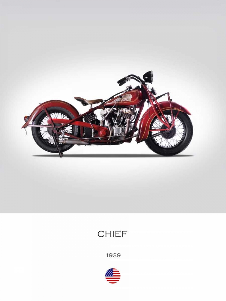 Indian Chief 1939 art print by Mark Rogan for $57.95 CAD