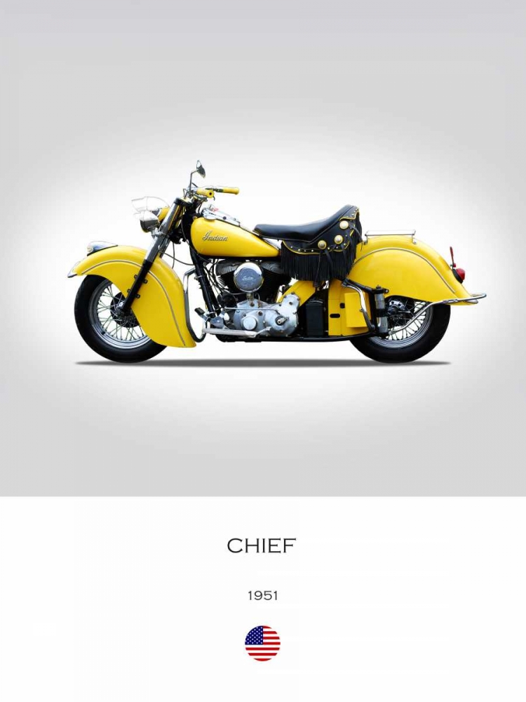 Indian Chief 1951 art print by Mark Rogan for $57.95 CAD