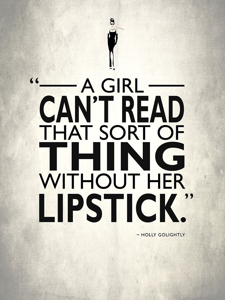 Breakfast At Tiffanys Lipstick art print by Mark Rogan for $57.95 CAD