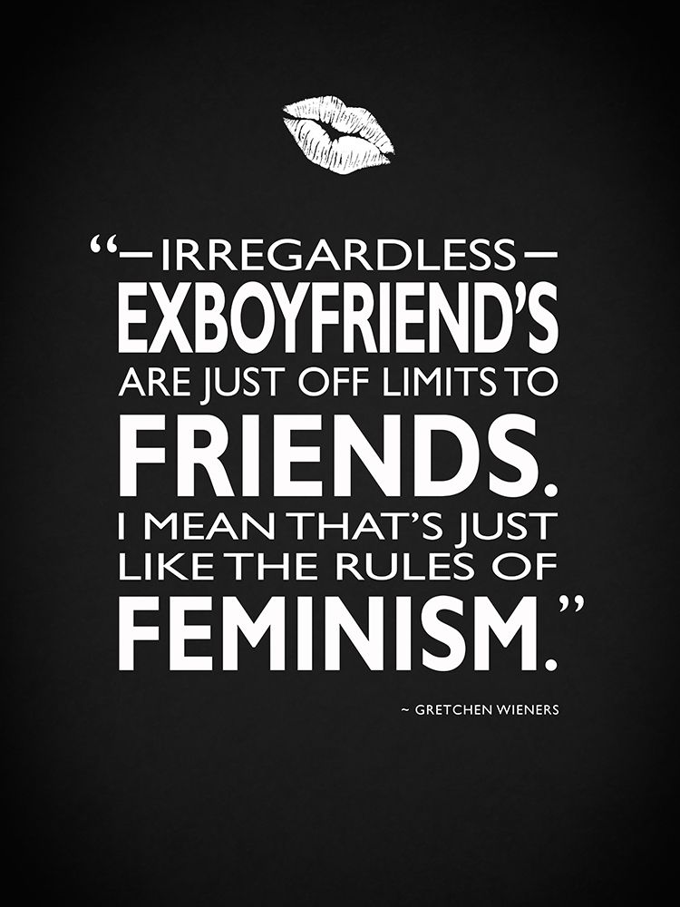 Mean Girls Rules Of Feminism art print by Mark Rogan for $57.95 CAD