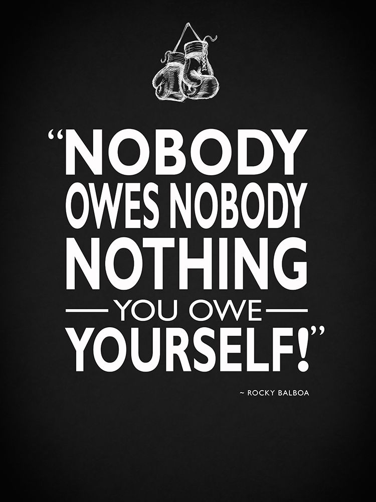 Rocky Nobody Owes Nobody art print by Mark Rogan for $57.95 CAD