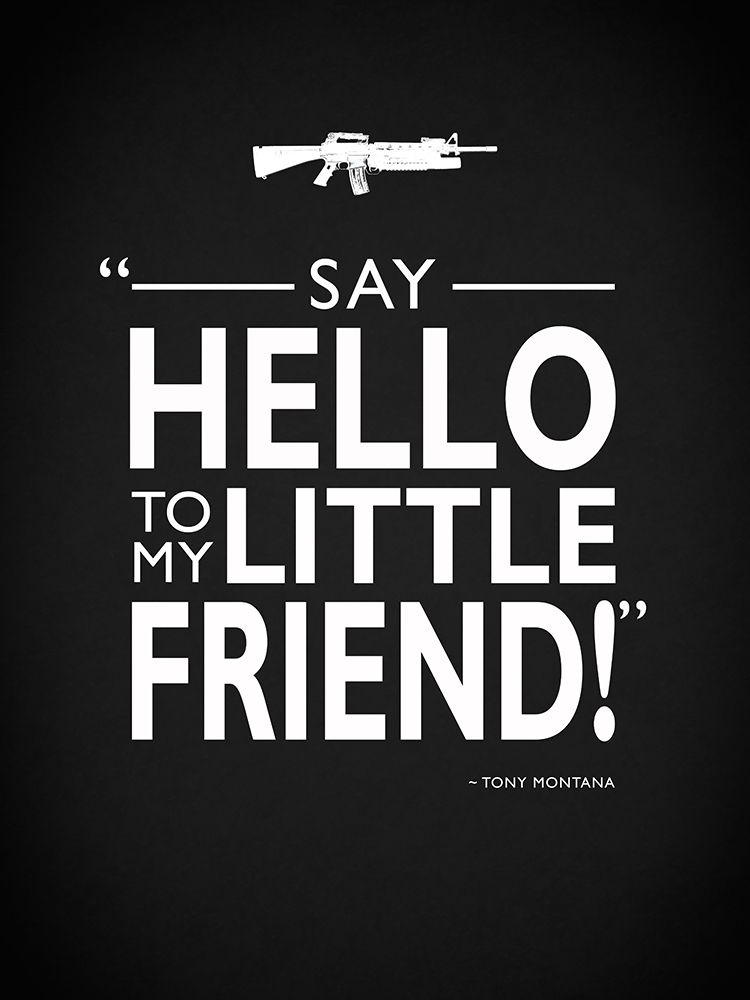 Say Hello Tony Montana art print by Mark Rogan for $57.95 CAD