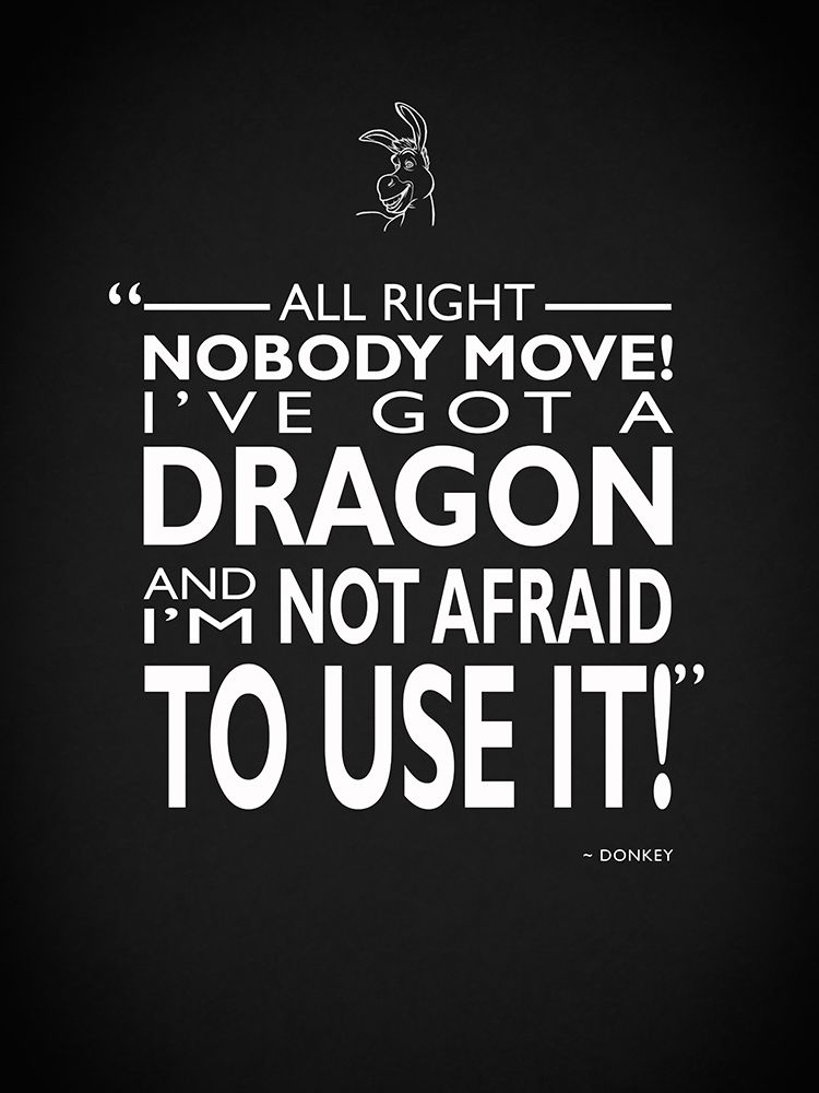 Shrek Ive Got A Dragon art print by Mark Rogan for $57.95 CAD