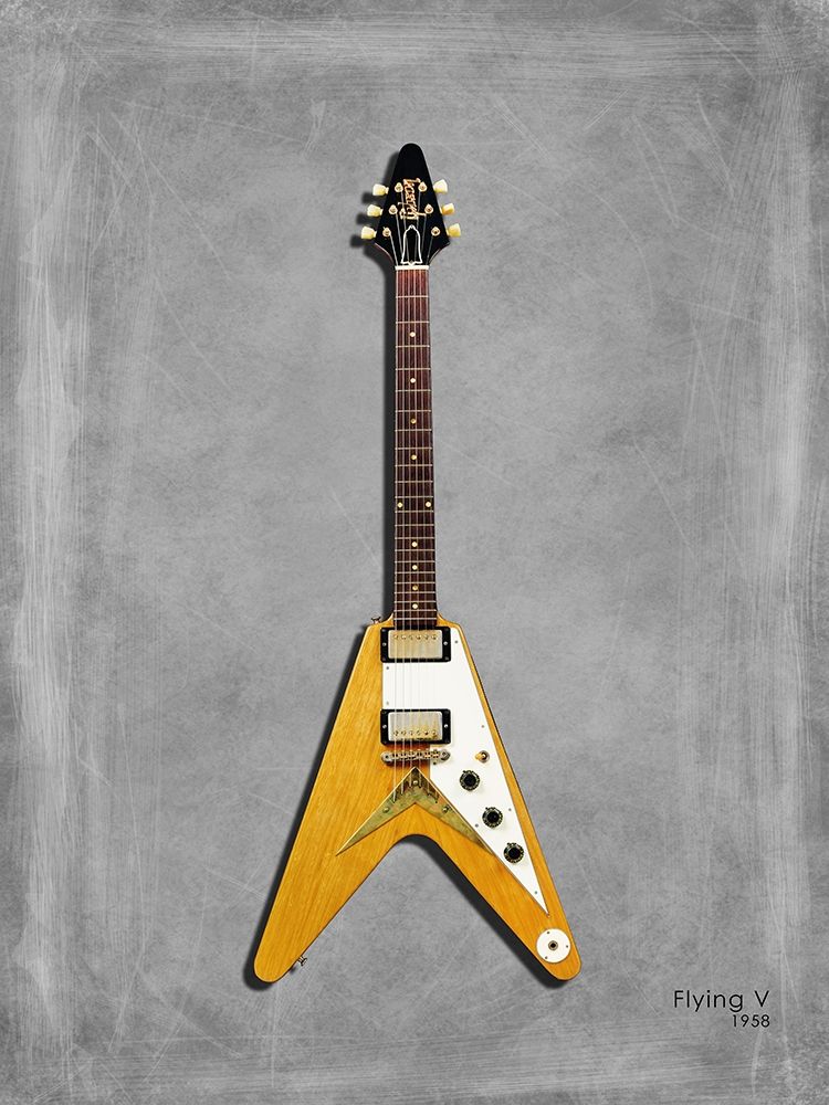 Gibson FlyingV 58 art print by Mark Rogan for $57.95 CAD