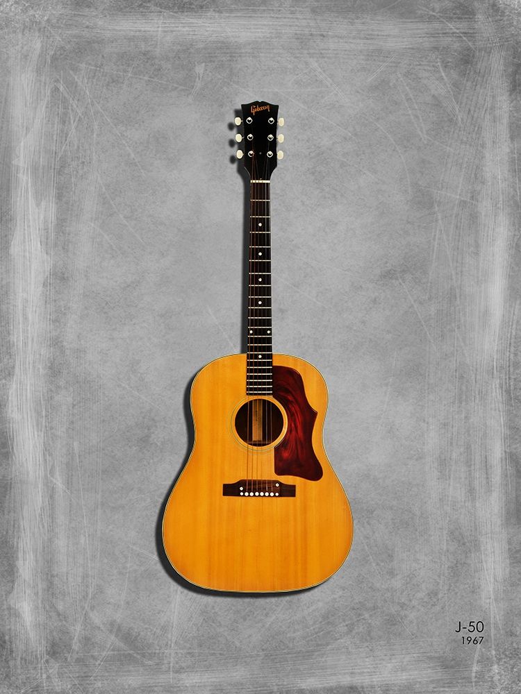 Gibson J50 1967 art print by Mark Rogan for $57.95 CAD