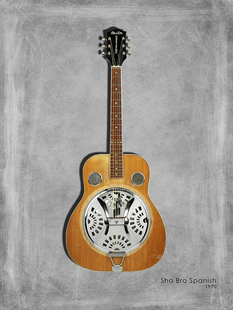 Gretsch Sho Bro Spanish 1970 art print by Mark Rogan for $57.95 CAD