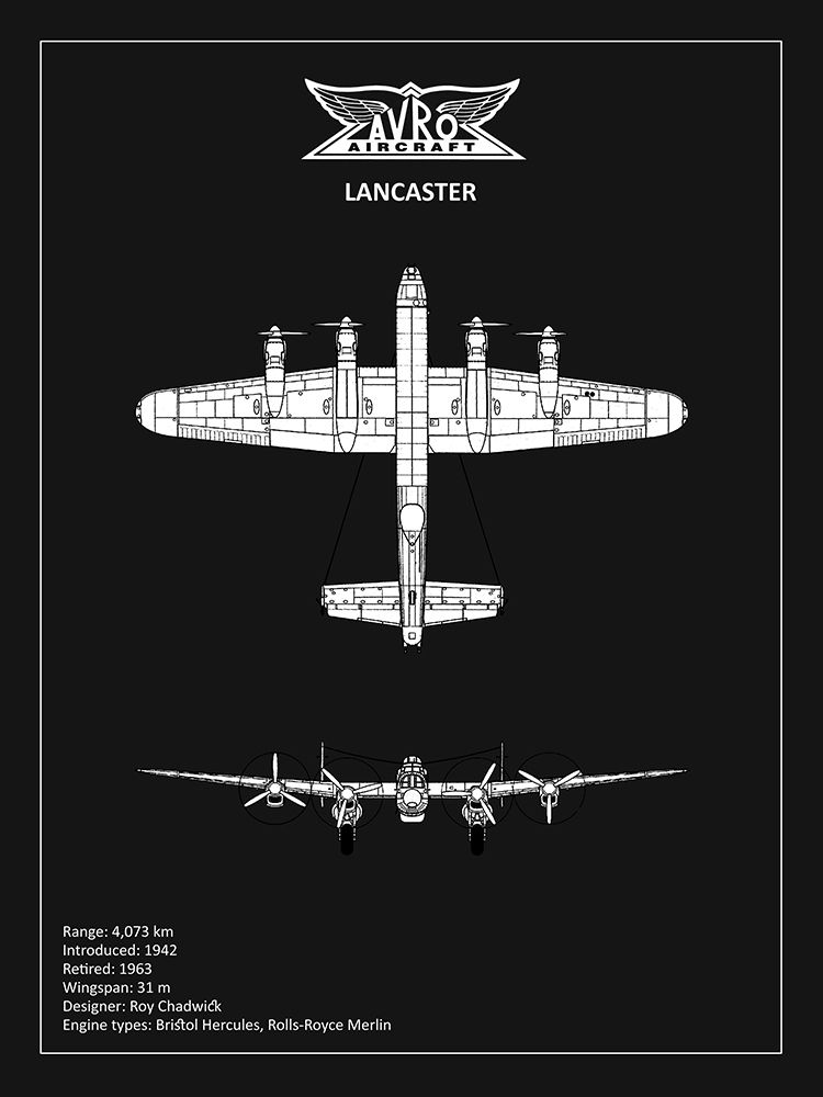 BP Avro Lancaster Black art print by Mark Rogan for $57.95 CAD