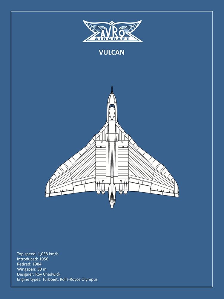 BP Avro Vulcan art print by Mark Rogan for $57.95 CAD