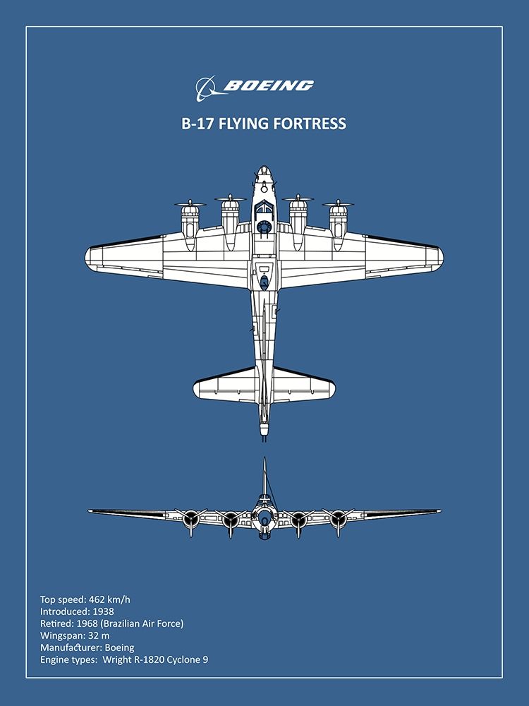 BP B17 FlyingFortress art print by Mark Rogan for $57.95 CAD