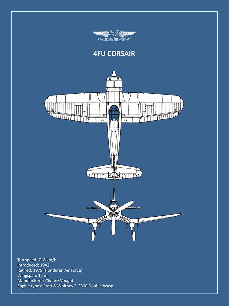 BP CV F4U-Corsair art print by Mark Rogan for $57.95 CAD