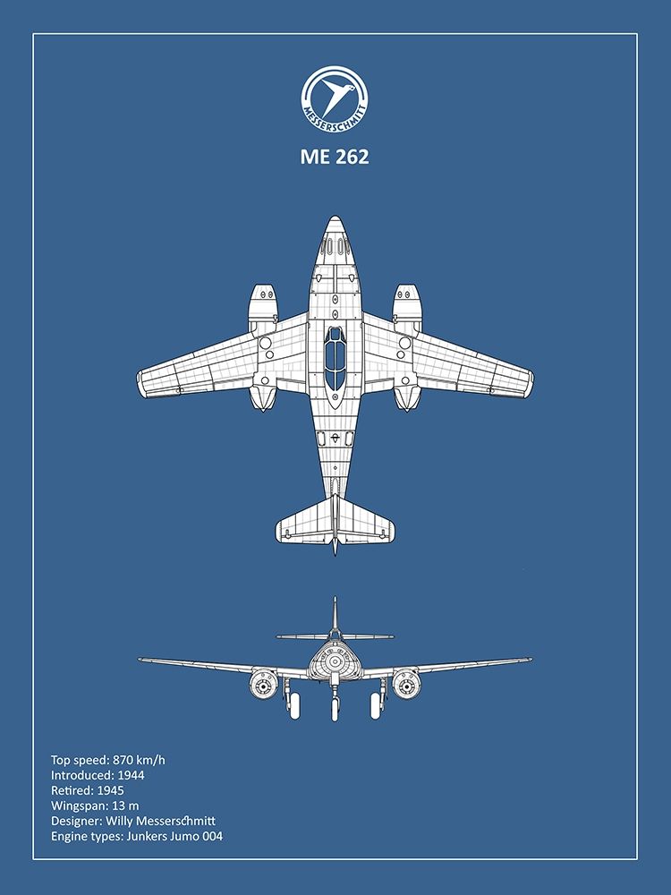 BP Messerschmitt ME262 art print by Mark Rogan for $57.95 CAD