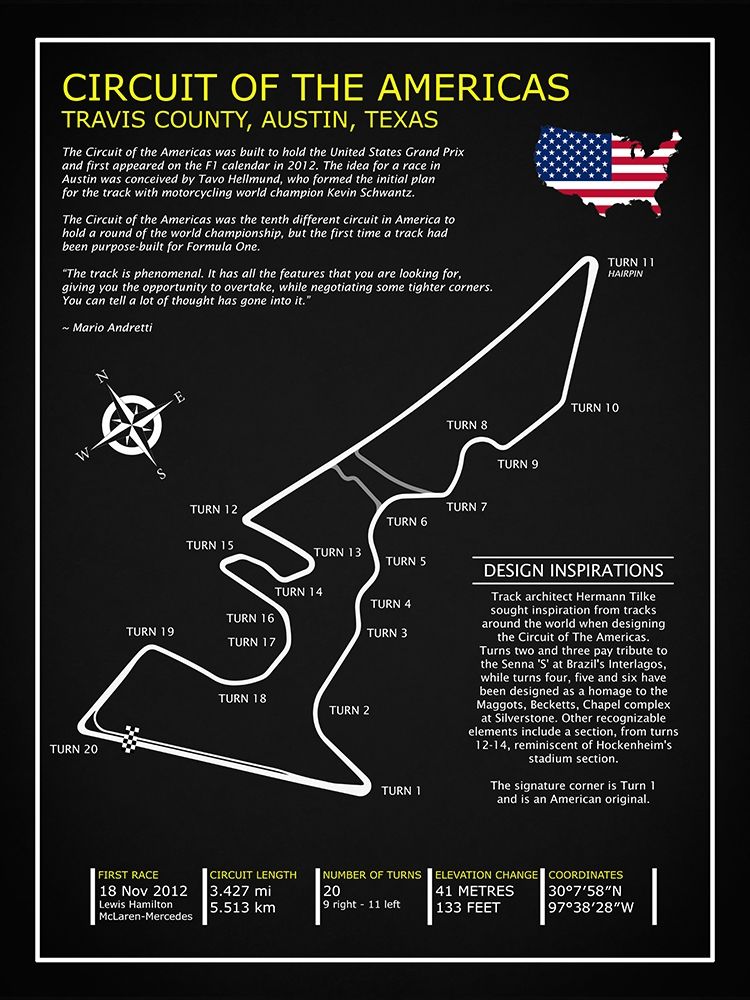 Circuit OfThe Americas BL art print by Mark Rogan for $57.95 CAD