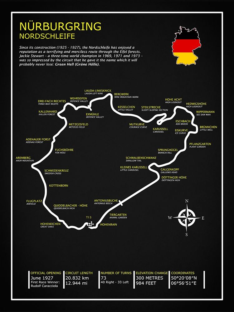 Nurburgring Nordschleife BL art print by Mark Rogan for $57.95 CAD