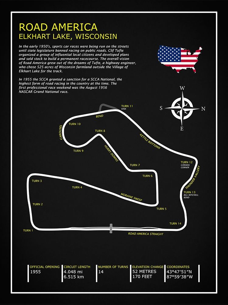 Road America BL art print by Mark Rogan for $57.95 CAD