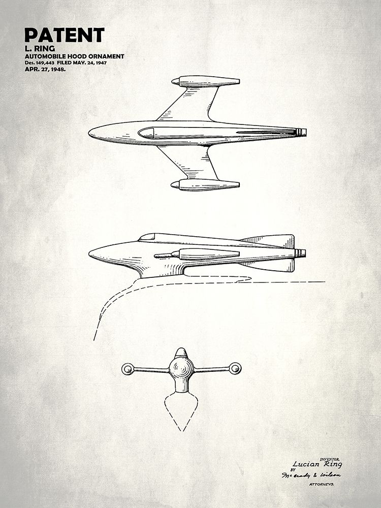 Hood Ornament 1948 art print by Mark Rogan for $57.95 CAD