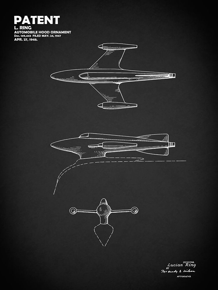 Hood Ornament 1948 Bk art print by Mark Rogan for $57.95 CAD