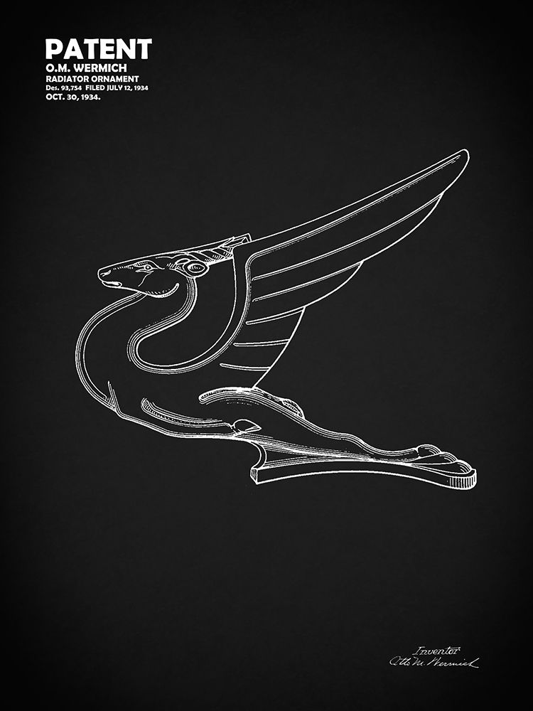 Radiator Ornament 1934 Bk art print by Mark Rogan for $57.95 CAD