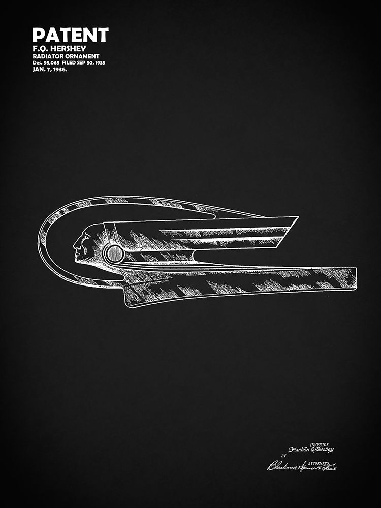Radiator Ornament 1935 Bk art print by Mark Rogan for $57.95 CAD