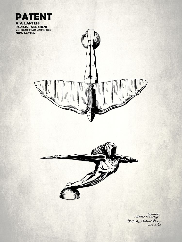 Radiator Ornament 1936 art print by Mark Rogan for $57.95 CAD