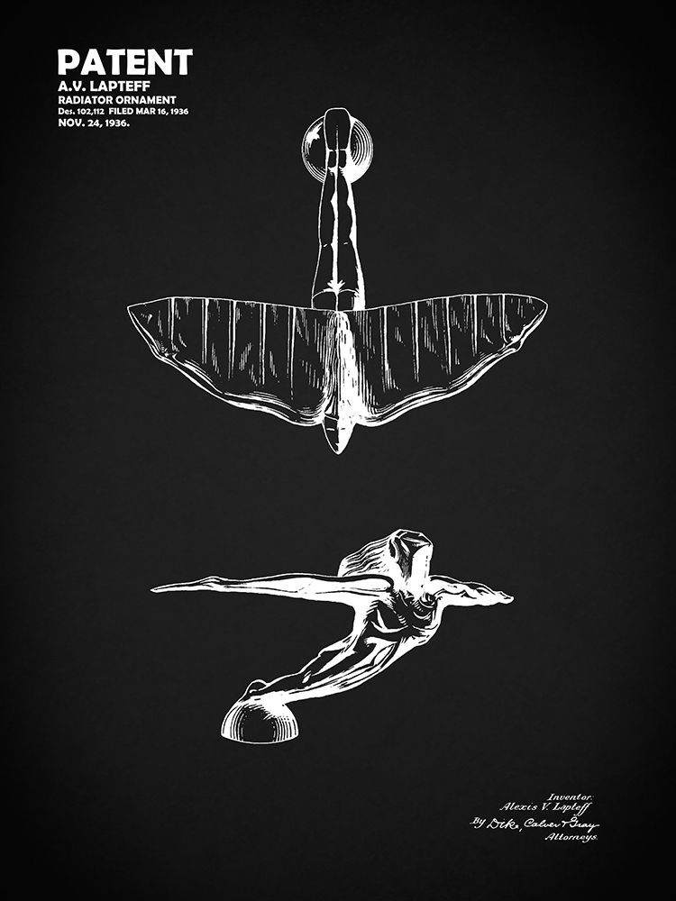Radiator Ornament 1936 Bk art print by Mark Rogan for $57.95 CAD