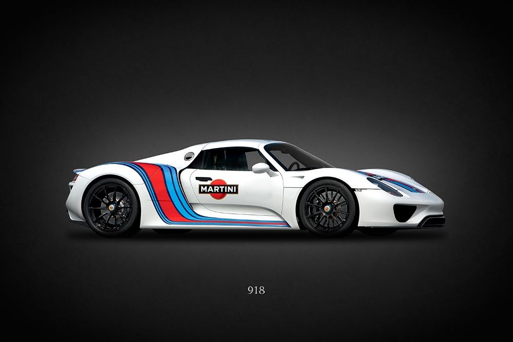 Porsche 918 Martini art print by Mark Rogan for $57.95 CAD