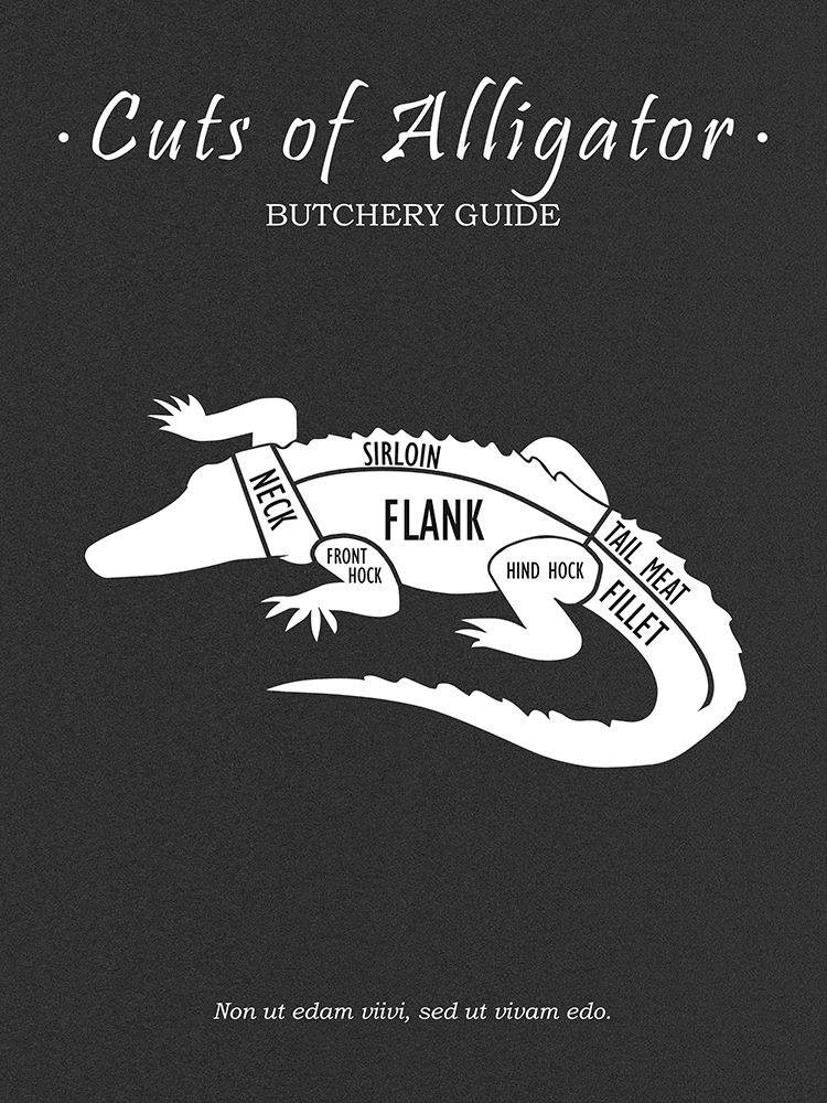 Butchery Alligator art print by Mark Rogan for $57.95 CAD